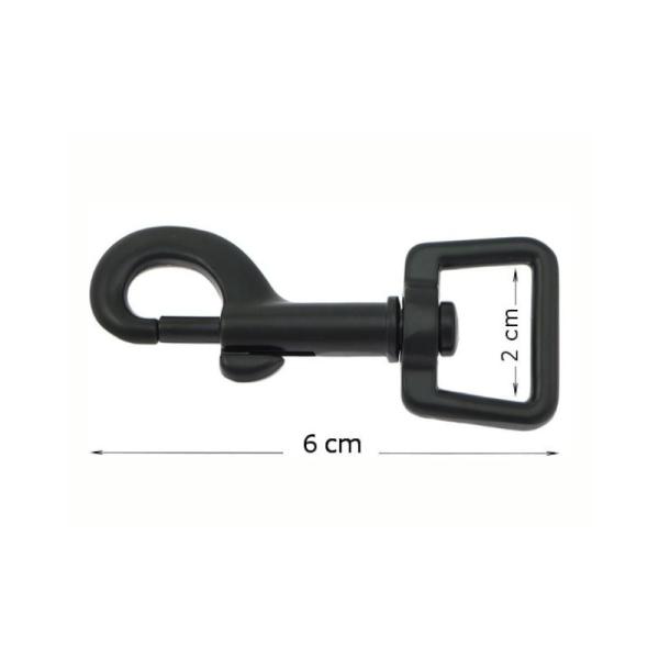 Karabiner ST-Black 60/20